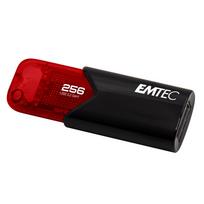 Emtec Click Easy USB-Stick 256GB USB Typ-A 3.2 Gen 1 (3.1 Gen 1) Schwarz - Rot (ECMMD256GB113)