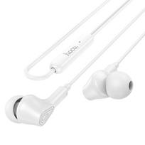 HOCO wire earphones Jack 3.5 mm with microphone M102 white