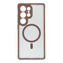 MATINIS MAG COVER dėklas, suderinamas su MagSafe, SAMSUNG S25 Plus rudas