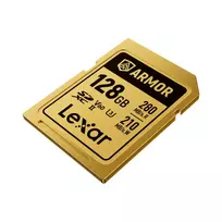 Lexar 128GB SDXC ARMOR Gold UHS-II U3, Stainless Steel, IP68 (280/210MB/s)