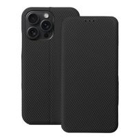 FOLIO šoninė magnetinė knygos dėklas IPHONE 15 PRO MAX juodas