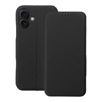 FOLIO Šoninės Magnetinės knygos dėklas IPHONE 16 PLUS juodas