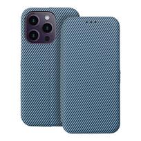 FOLIO šoninis magnetinis knygos dėklas IPHONE 14 PRO mėlinas
