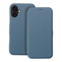 FOLIO šoninė magnetinė knygos dėklas IPHONE 16 PLUS mėlyna