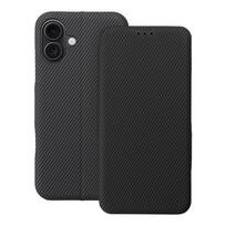 FOLIO šoninis magnetinis knygos dėklas IPHONE 16 PLUS pilkas
