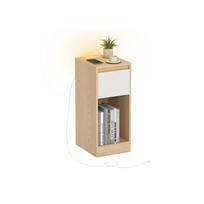 Naktinis staliukas su LED apšvietimu ir USB jungtimis