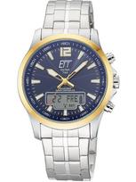 ETT Eco Tech Time EGA-11717-31M Mens Watch Radio-controlled Solar Drive Professional Chronograph 45mm 5ATM - Laikrodis vyrams
