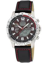 ETT Eco Tech Time EGT-11718-22L Mens Watch Radio-controlled Solar Drive Professional Chronograph Titan 45mm 10ATM - Laikrodis vyrams
