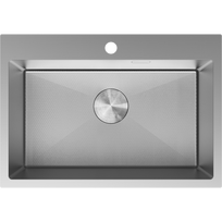 Mexen Solix nerūdijančio plieno virtuvės kriauklė su viena plautuve 650 x 450 mm, inox HC - 6403651000-01HC