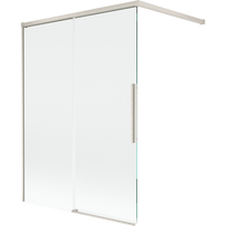 Mexen Rox vonios sienelė 2 dalių slankiojanti 120 x 150 cm, permatoma, šlifuotas nikeliavimas - 8C9-120-003-97-00