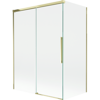 Mexen Rox stumdomas dušo ekranas su 2 sparnais 120 + 70 x 150 cm, skaidrus, auksinis - 8C9-120-070-50-00