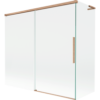 Mexen Rox L vonios ekrano 2-durų slankiojantis 170 + 70 x 150 cm, skaidrus, šepečiu valcuotas varis - 8C9L-170-070-65-00