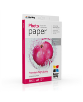 ColorWay Photo Paper, 50 sheets | 255 g/m² | A4 | Premium High Glossy