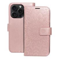 MEZZO knygos dėklas IPHONE 15 Pro mandala rožinė auksinė