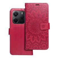 MEZZO knygų dėklas XIAOMI Redmi Note 14 5G mandalos magenta
