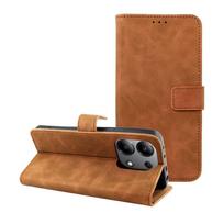 TENDER knyginės dėklas XIAOMI Redmi Note 13 4G rudas