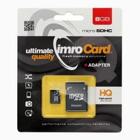 IMRO atminties kortelė microSD 8GB su SD adapteriu