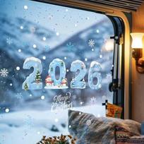Kalėdinis langų lipdukas, 2026