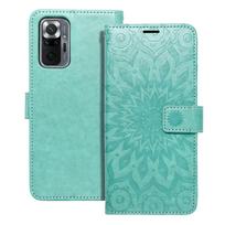 MEZZO knygų dėklas XIAOMI Redmi Note 10 Pro mandala žalias