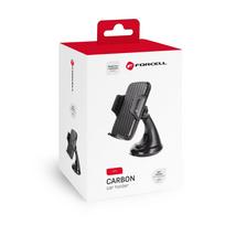 FORCELL F-GRIP Carbon HT1 automobilių laikiklis priekinio stiklo / prietaisų skydelio juodas