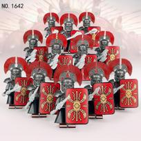 Viduramžių kareivio riterio legionieriaus figūrėlės statybiniai kaladėlės vaikų surinkimo žaislai