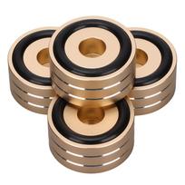 4 vnt. SP4010 Garsiakalbių izoliacijos smaigalių stovas Kojelė 40x20mm   1,57x0,78 colio Garsiakalbių smaigaliai DAC stiprintuvui įrašymo įrenginiui matuokliuiAuksas auksas