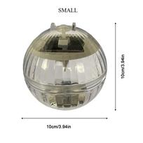 LED saulės plūduriuojanti lempa baseino kamuolys saulės energija maitinamas tvenkinio plūduriuojantis vandeniui atsparus švytėjimo šou diskoteka spalvą keičianti šviesa small-warm,1pc