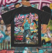 VlCE CITY marškinėliai, Gta 6 bootleg marškinėliai Viršutiniai drabužiai Tee Trumpomis rankovėmis Unisex S-4XL 3XL