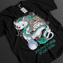 Mano kaimynas Totoro marškinėliai Studio Ghibli marškinėliai Satsuki marškinėliai Anime Unisex marškinėliai M