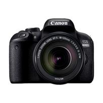 Canon EOS 800D DSLR fotoaparatas + EF-S 18-135mm f3.5-5.6 IS STM priartinantis objektyvas juoda