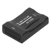 SCART į RF vaizdo adapteris RF 67,25MHz 61,25MHz išvesties keitiklis TV priedėliui
