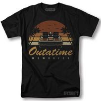 Back To The Future Shirt Delorean Classic Movie Poster Graphic Design T-Shirt L