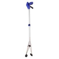 Foldable Garbage Picker Rubber Suction Cup Aluminum Rod Trash Reacher Grabber Litter Picking Tool Aluminum Square Tube