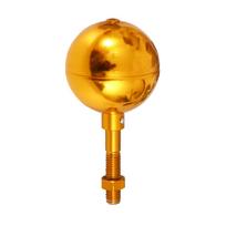 Atsparus oro sąlygoms vėliavos stiebo rutulio viršus Tvirtas vėliavos stiebo rutulio viršaus ornamentas Atsparaus oro sąlygoms dizaino rutulys lauko naudojimui