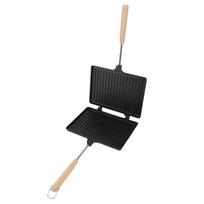 Hand Sandwich Maker Multifunctional Double Sided Prevent Stick Hand Toaster Sandwich Maker for Home Breakfast L