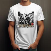 LEST WE FORGET WW1 Tshirt Fallen Heroes Soldiers WW2 War Charity Shirt S