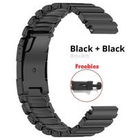22 mm titano metalinė apyrankė Huawei Watch GT6Pro GT6 GT5/4 46mm, prabangi guminė apyrankė Amazfit Watch Balance Active 2 For Huawei GT6Pro 46mm juoda