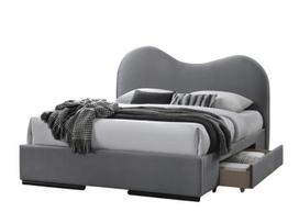 Lova Halmar Amber, 160x200 cm, pilka