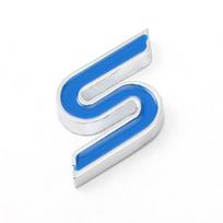 3D Metalo S raidės Priekinės grotelių emblema Ženklelis Automobilio galinės bagažinės lipdukai Ford Focus, Fiesta, Escape, Ecosport, Kuga, Mondeo priedams
