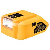 LED dviejų USB maitinimo šaltinis Li-ion akumuliatoriaus įkroviklio adapteris DCB090, skirtas Dewalt