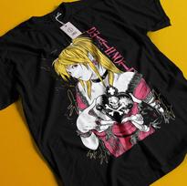 Death Note Shirt Misa T-Shirt L Kira Tshirt Ryuk Rem Tee Anime Horror Near Naomi L