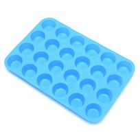 24 ertmių keptuvės padėklas, silikoninis mini keksiukų pyragas, kepimo indai, kepimo formelės, bandelės puodelis mėlyna