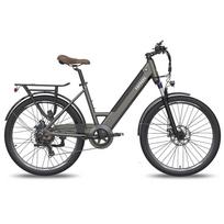 Fafrees F26 Pro miesto žingsniu perlipamas elektrinis dviratis, 250W, 36V 14.5Ah, Reguliuojamas vairas, LCD ekranas, Priekinė amortizatorinė šakė, 26 ×1.75  padanga, Valdymas programėle 36V 250W 14.5Ah pilka