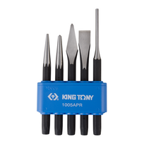 Kaltų ir išmušėjų rinkinys 5vnt King Tony