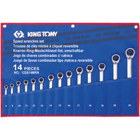 Terkšlinių raktų rinkinys 14vnt King Tony