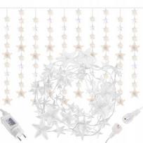LED girliandos - žvaigždutės su 180 šviesos diodais, gelsvos spalvos