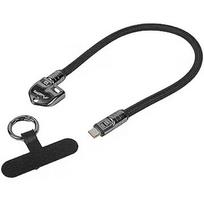 Lanberg Kabel USB-C M/M SMYCZ/BRELOK 0.3M 240W czarny CA-CMCM-10LN-0003-BK