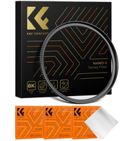K&F Concept K&F 58-82mm Step Up Brass Filter Adapter Ring,matte black, Frame Thickness 2.9mm, W/ 3pcs Cleaning C