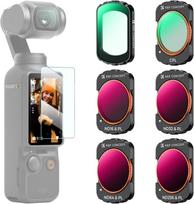 K&F Concept K&F DJI Osmo Pocket 3 - 6pcs Filter Kit (UV+CPL+ND16/PL+ND32/PL+ND64/PL+ND256/PL)