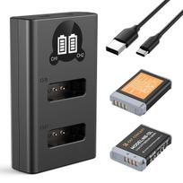 K&F Concept K&F NB-13L Digital Camera Dual Battery with Dual Channel Charger, for Canon